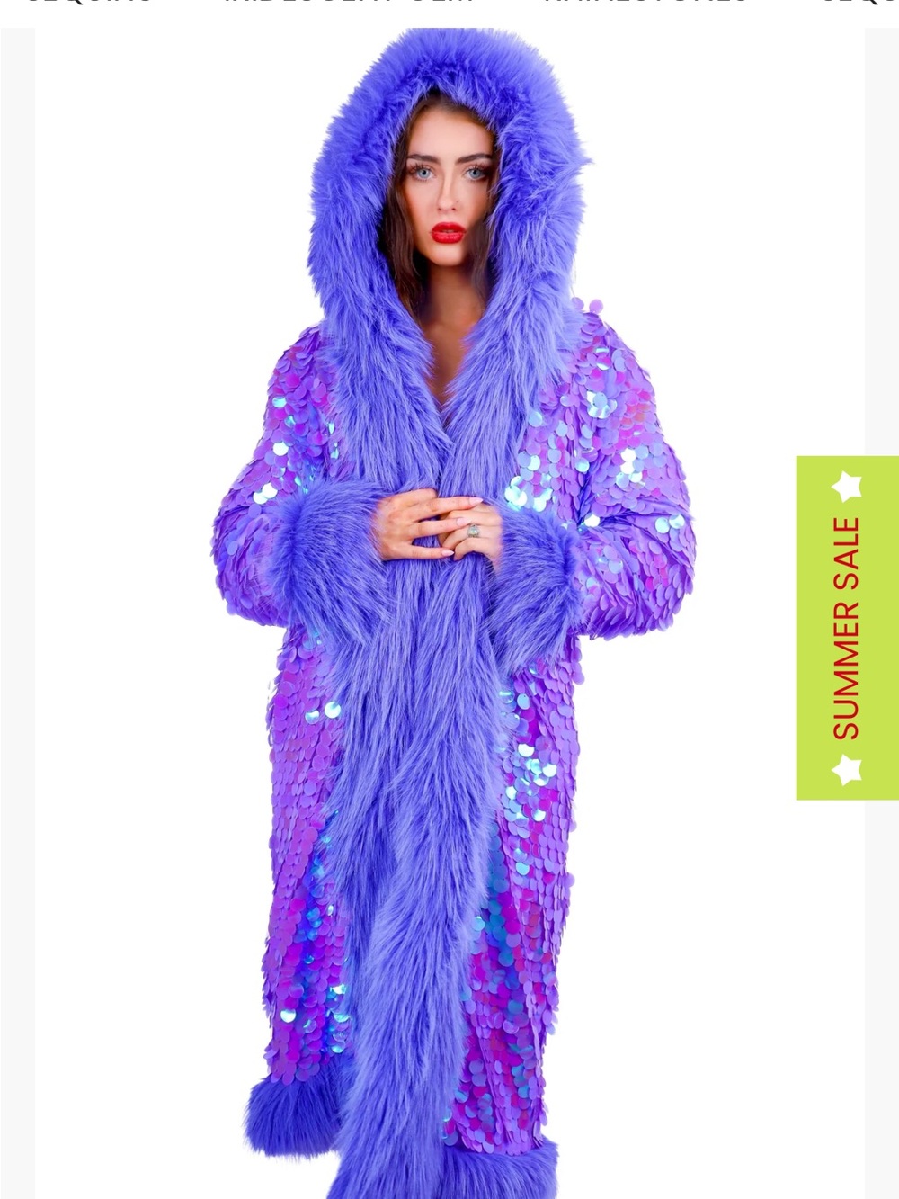 Lavender Disco Fuzzy Jacket